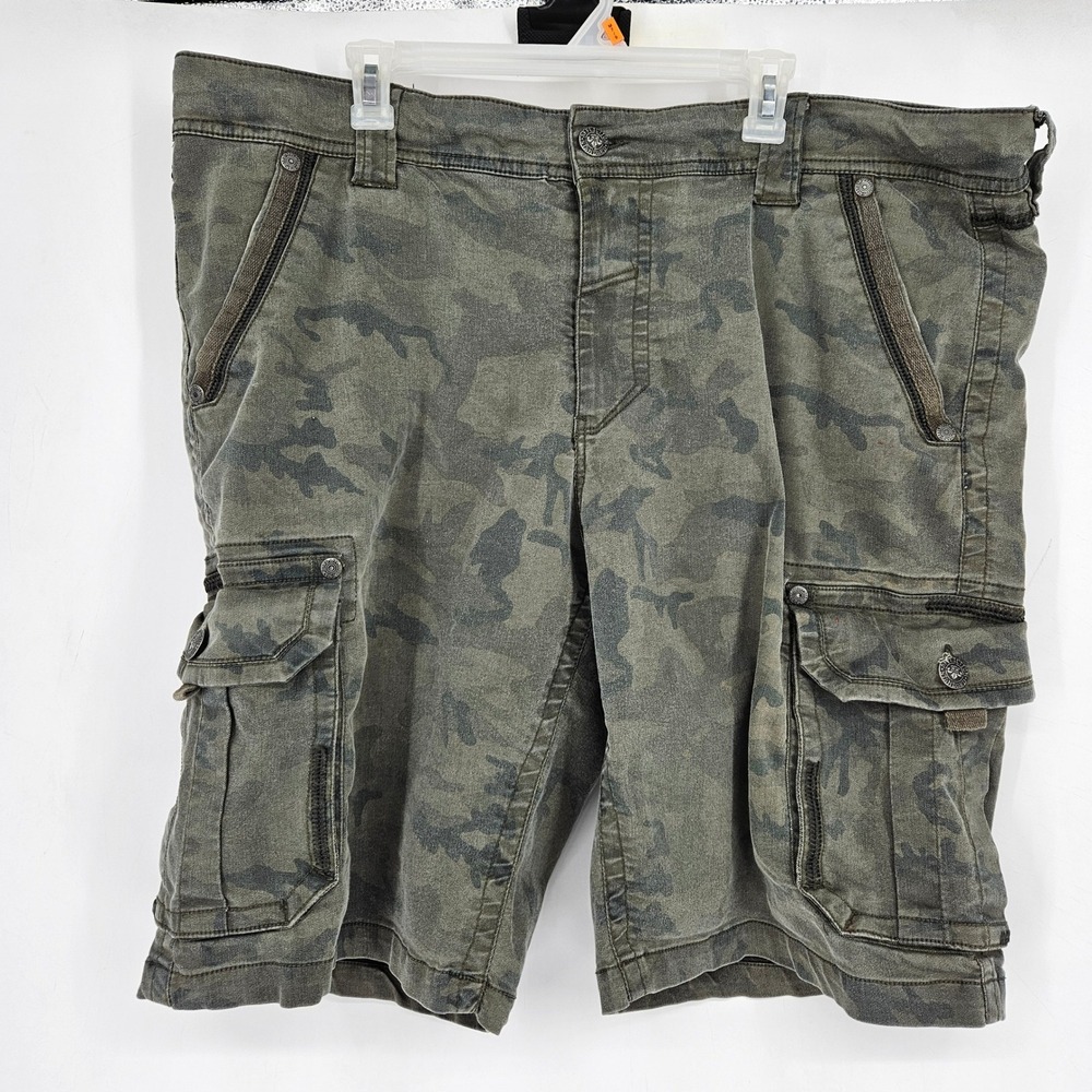 Vintage Affliction Cargo Shorts Mens 40 Camouflage Outdoors Y2K Pockets